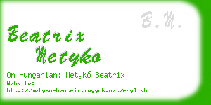 beatrix metyko business card